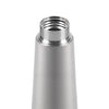  close-up image focuses on the lip of the grey bottle. The sleek design of the bottle's opening is visible, designed for easy pouring and sipping. The absence of the cap reveals the accessibility and convenience of this thermos flask's mouth.